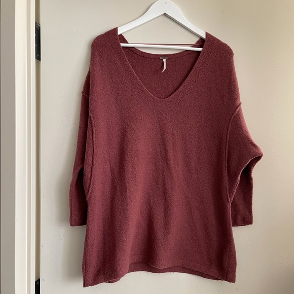 Free People V- Neck Sweater - Picture 1 of 3